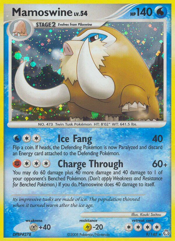 Mamoswine - 9/146 (DP Legends Awakened) (009/146) [Deck Exclusives]