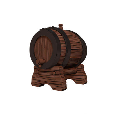 WIZKIDS DEEP CUTS UNPAINTED MINIATURES -W2-KEG BARRELS
