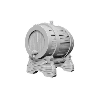 WIZKIDS DEEP CUTS UNPAINTED MINIATURES -W2-KEG BARRELS