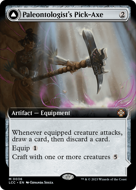 Paleontologist's Pick-Axe (Extended Art) [The Lost Caverns of Ixalan Commander]