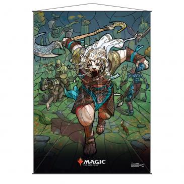 MAGIC THE GATHERING: STAINED GLASS WALL SCROLL - AJANI