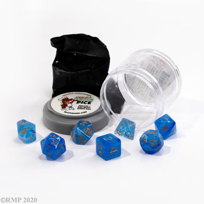 Pizza Dungeon Dice: Lucky Dice - Gem Blue