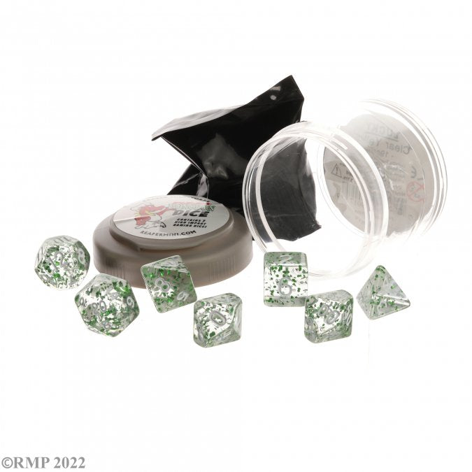 Pizza Dungeon Dice: Boss Dice - Glitter Green