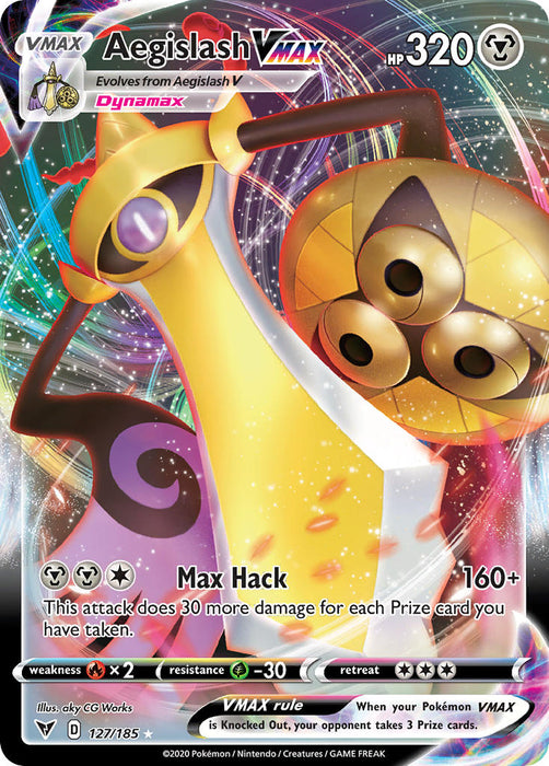 Aegislash VMAX (127/185) [Sword & Shield: Vivid Voltage]