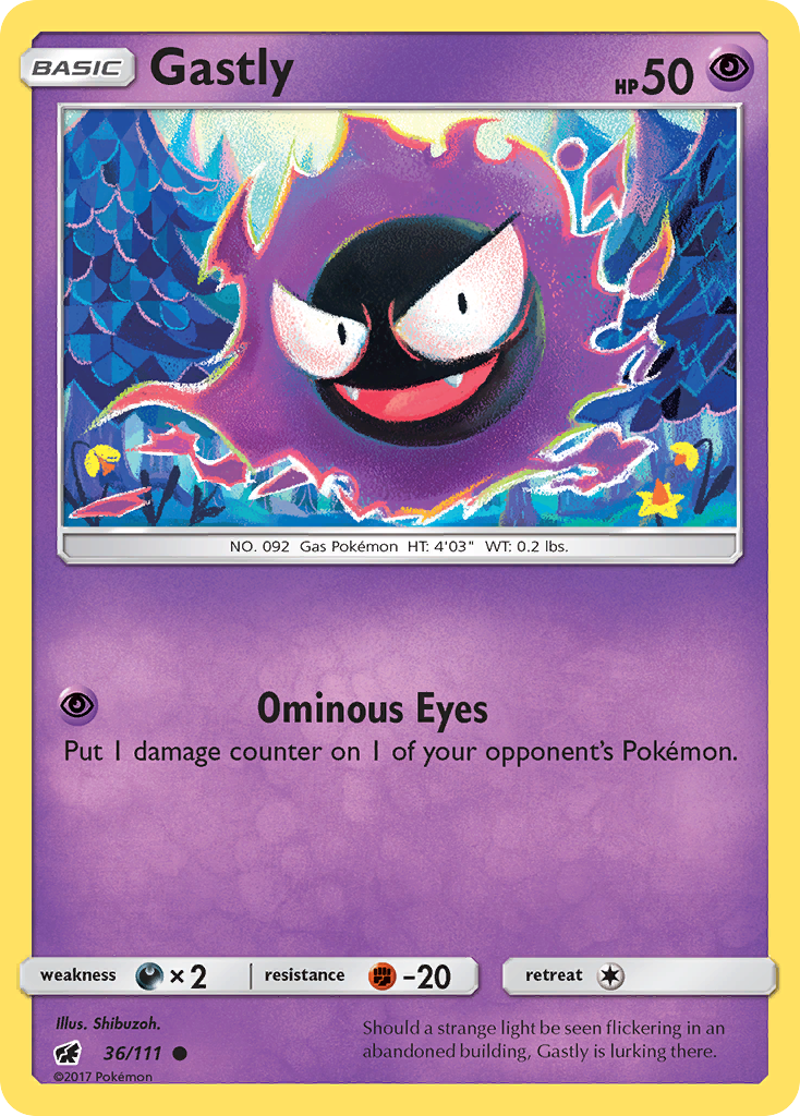 Gastly (36/111) [SM - Crimson Invasion]
