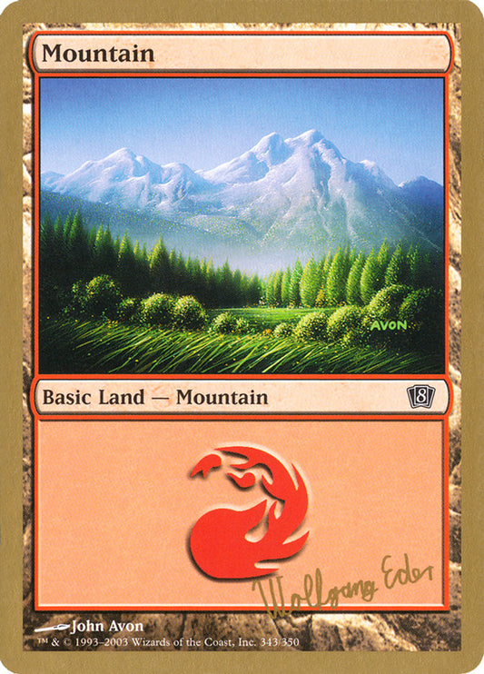 Mountain (we343) (Wolfgang Eder) [World Championship Decks 2003]