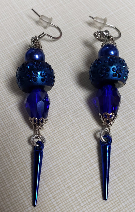 Blue Dangle Earrings