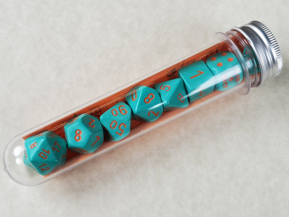 Lab Dice 4 Heavy: Poly Turquoise/Orange (CHX30039)