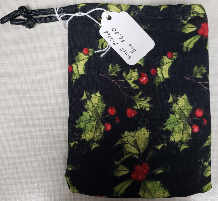 Craig's Crafts Small Dice Bag - Print - Christmas