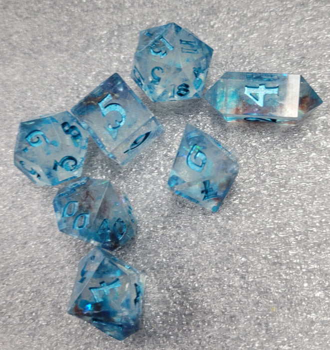 7 Piece Polhedral Set - Oceanic