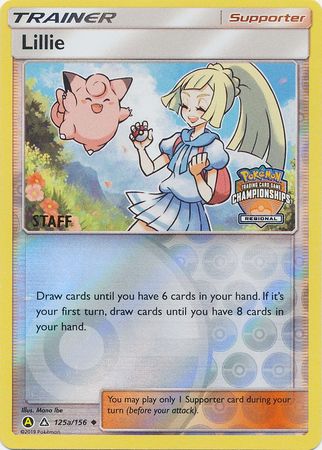 Lillie - 215a/156 (Regional Championships) [Staff] (125a/156) [League & Championship Cards]