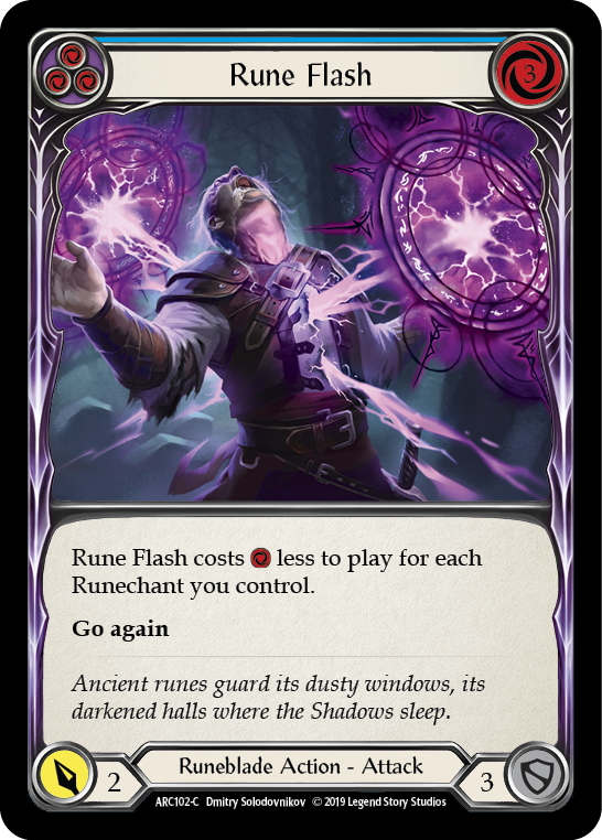 Rune Flash (Blue) (ARC102) [Arcane Rising]
