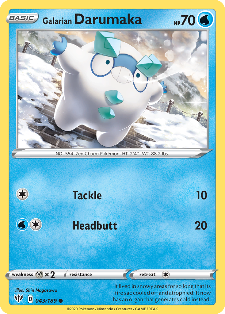 Galarian Darumaka (043/189) [SWSH03: Darkness Ablaze]