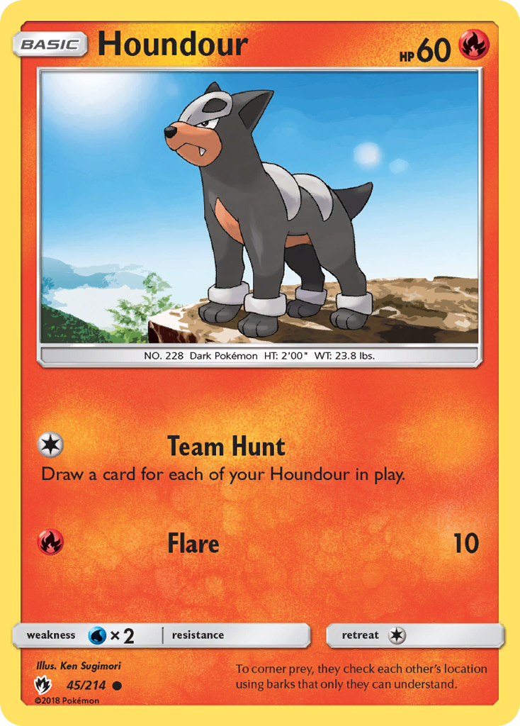 Houndour (45/214) [SM - Lost Thunder]