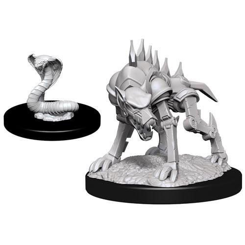 D&D Nolzur's Marvelous Unpainted Miniatures: W14 Iron Cobra and Iron Defender