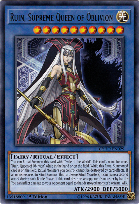 Ruin, Supreme Queen of Oblivion (CYHO-EN029) [Cybernetic Horizon]