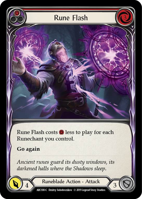 Rune Flash (Red) (ARC100) [Arcane Rising]