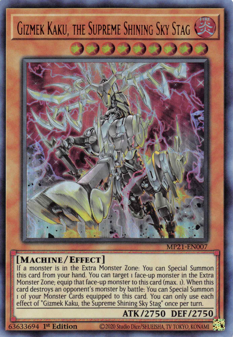 Gizmek Kaku, the Supreme Shining Sky Stag (MP21-EN007) [2021 Tin of Ancient Battles]