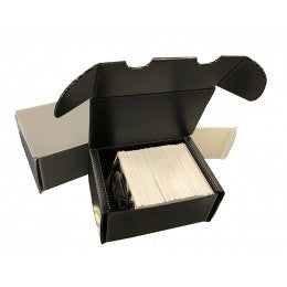 300ct Plastic Corrugated Card Box - BLACK