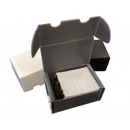 300ct Plastic Corrugated Card Box - GRAY