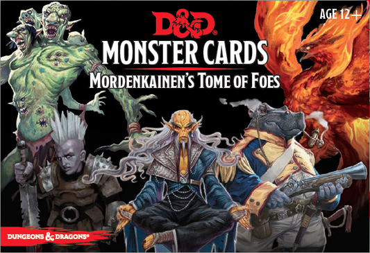 DUNGEONS AND DRAGONS: MONSTER CARDS MORDENKAINEN'S TOME OF FOES