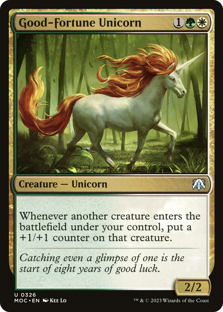Good-Fortune Unicorn [March of the Machine Commander]