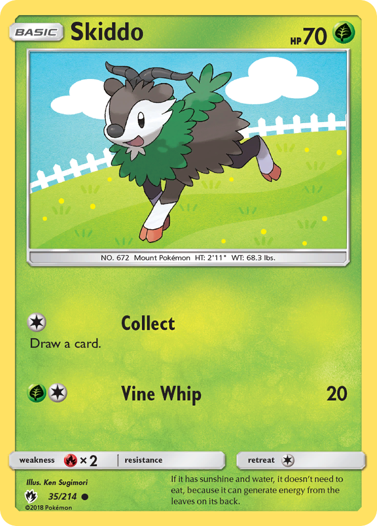 Skiddo (35/214) [SM - Lost Thunder]