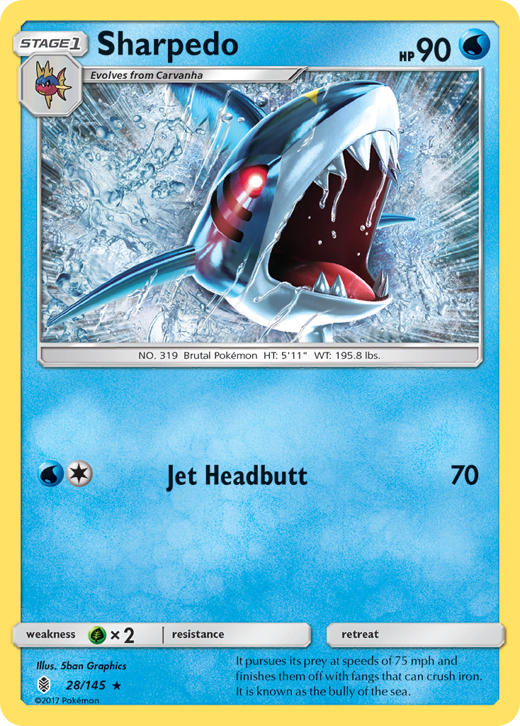 Sharpedo (28/145) [SM - Guardians Rising]
