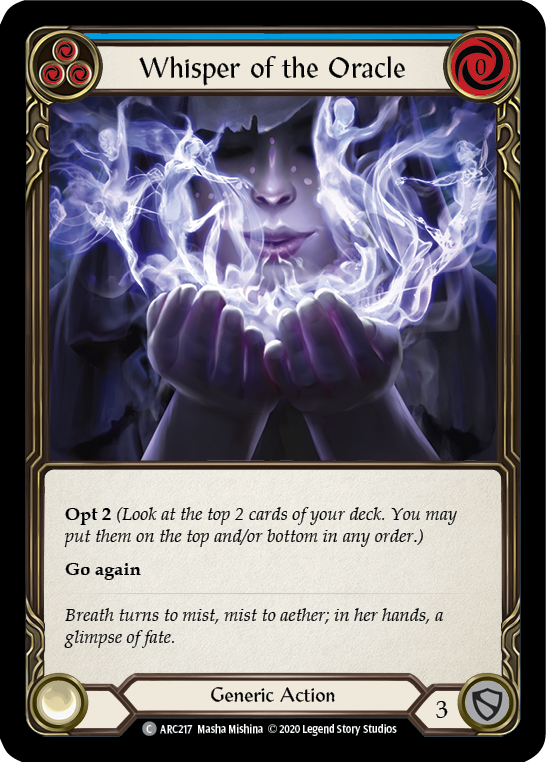 Whisper of the Oracle (Blue) (ARC217) [Arcane Rising]