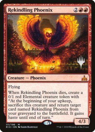 Rekindling Phoenix [Rivals of Ixalan Promos]