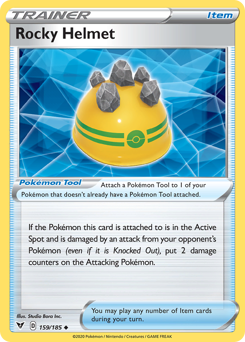 Rocky Helmet (159/185) [SWSH04: Vivid Voltage]