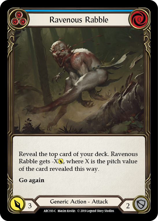 Ravenous Rabble (Blue) (ARC193) [Arcane Rising]