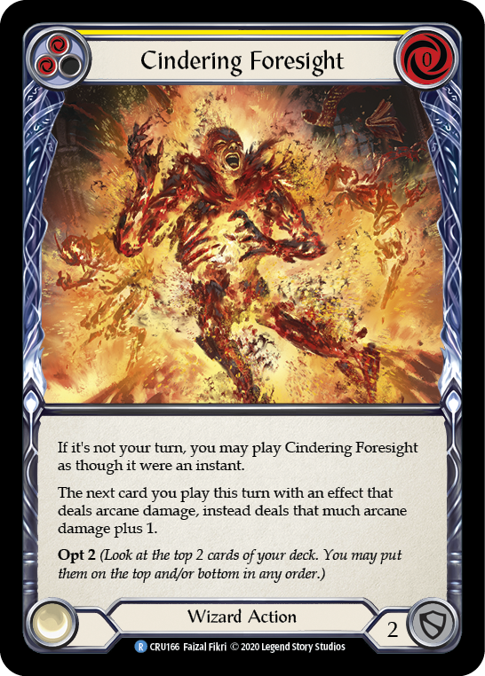 Cindering Foresight (Yellow) (CRU166) [Crucible of War]