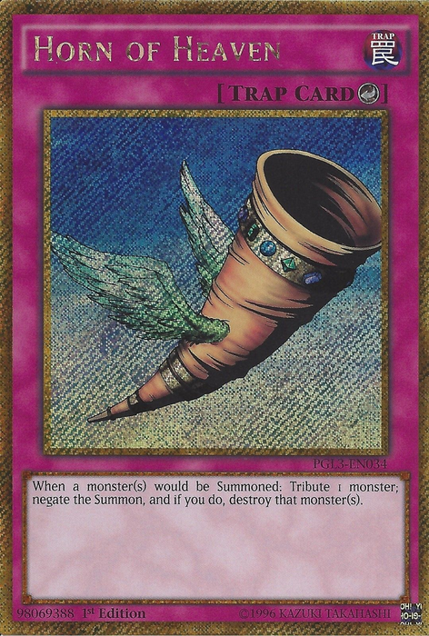 Horn of Heaven [PGL3-EN034] Gold Secret Rare