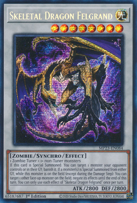 Skeletal Dragon Felgrand (MP23-EN084) [25th Anniversary Tin: Dueling Heroes Mega Pack]