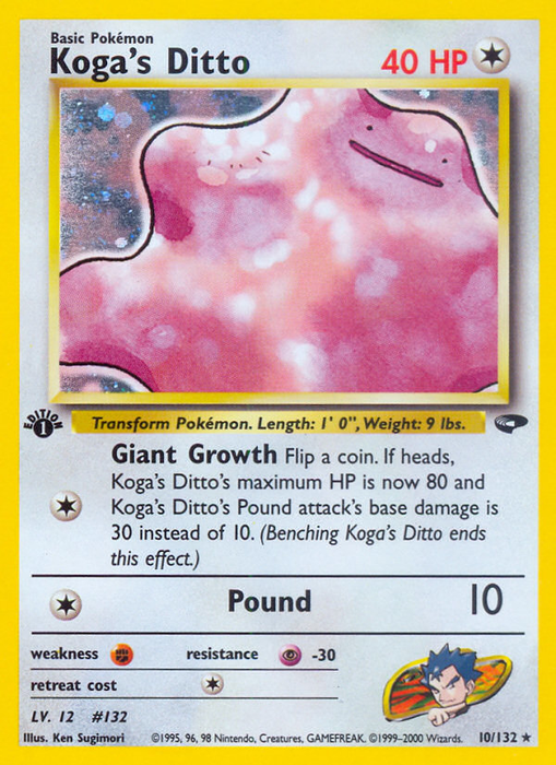 Koga's Ditto (10/132) [Gym Challenge 1st Edition]