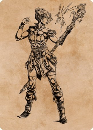 Neera, Wild Mage Art Card [Commander Legends: Battle for Baldur's Gate Art Series]