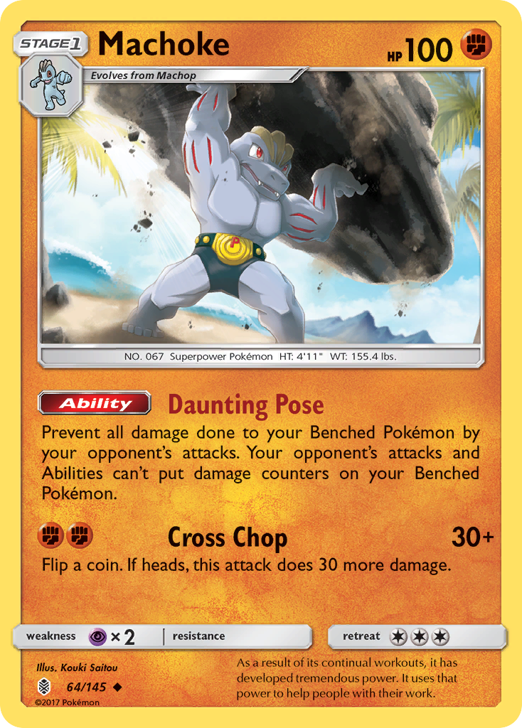 Machoke (64/145) [SM - Guardians Rising]