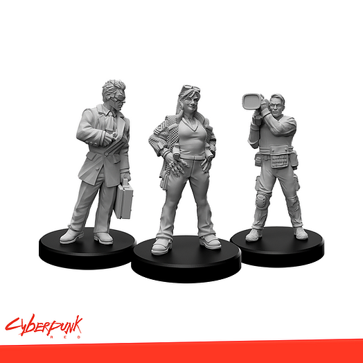 Cyberpunk Red RPG: Edgerunners F Miniatures