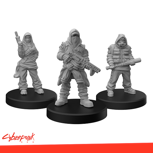 Cyberpunk Red RPG: Combat Zoners C Miniatures