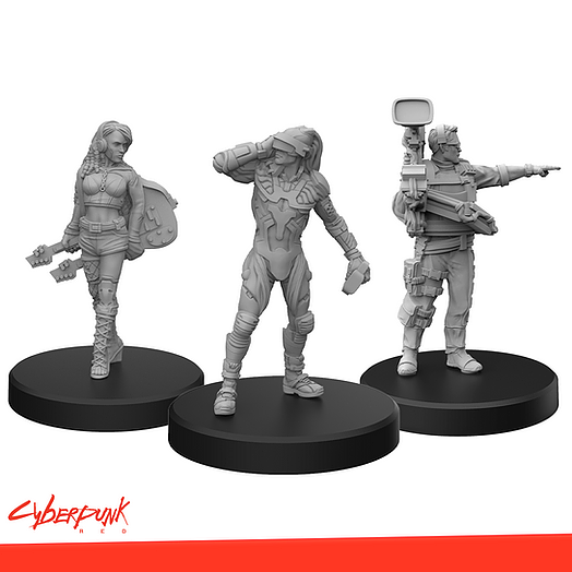 Cyberpunk Red RPG: Edgerunners C Miniatures