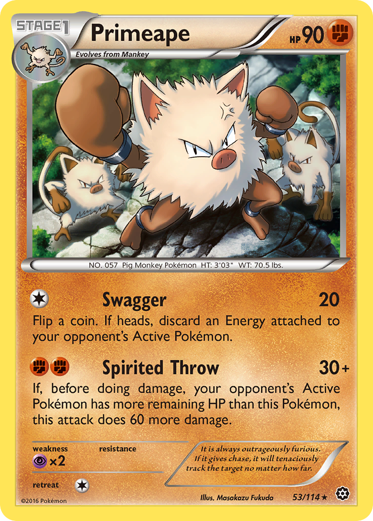 Primeape (53/114) [XY - Steam Siege]