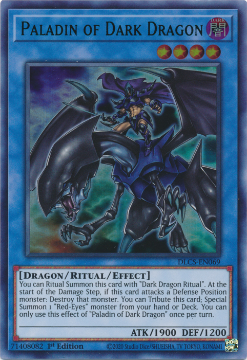 Paladin of Dark Dragon (Green) (DLCS-EN069) [Dragons of Legend: The Complete Series]