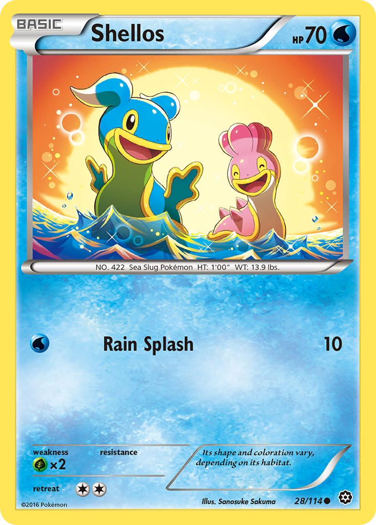 Shellos (28/114) [XY - Steam Siege]