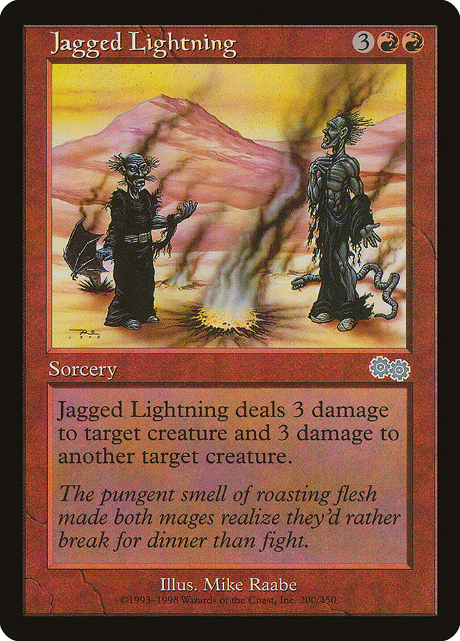 Jagged Lightning [Urza's Saga]