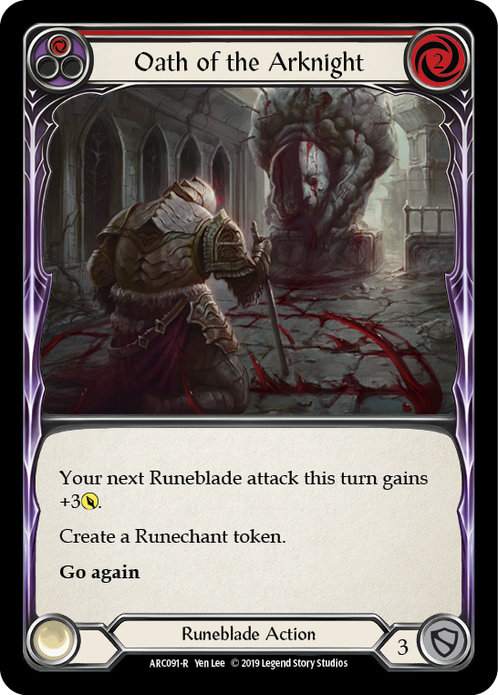 Oath of the Arknight (Red) (ARC091) [Arcane Rising]