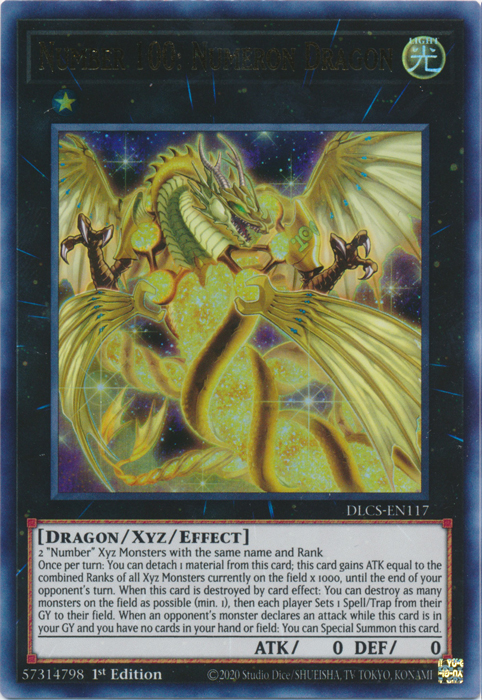Number 100: Numeron Dragon (DLCS-EN117) [Dragons of Legend: The Complete Series]