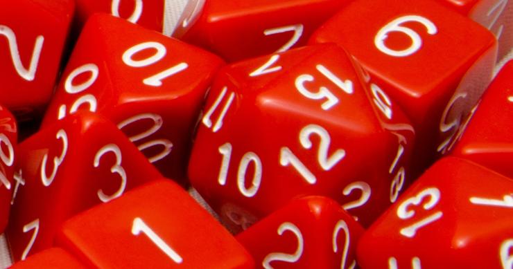 15 Count Opaque Red w/ White Numbers
