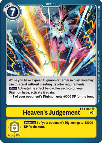 Heaven's Judgement [EX4-068] [Alternative Being Booster]