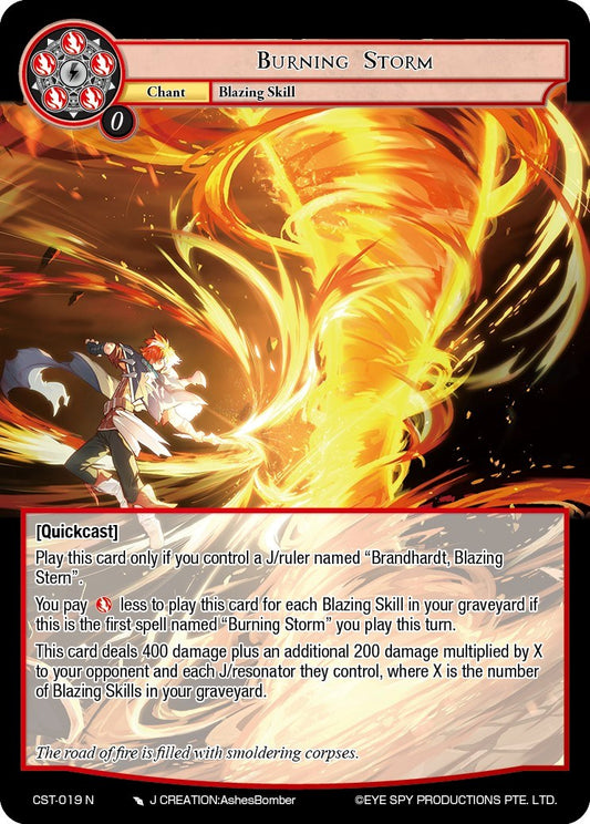Burning Storm (CST-019 N) [Clash of the Star Trees]